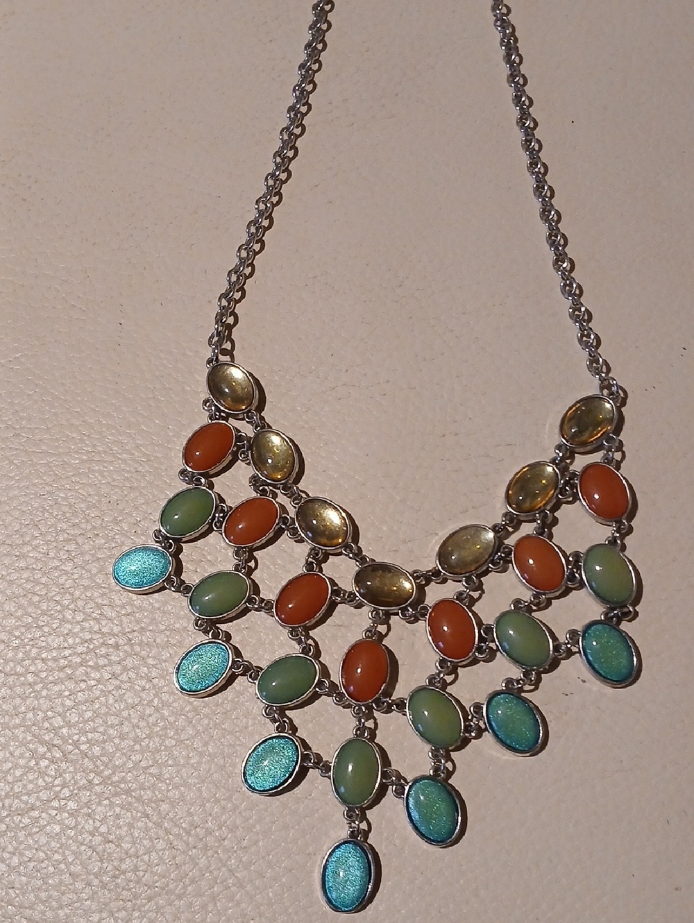 Statement Piece With Solvertone Chain